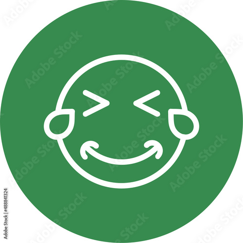 Grin Squint Tears Icon