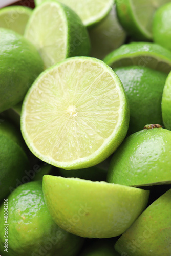 cut fresh lime