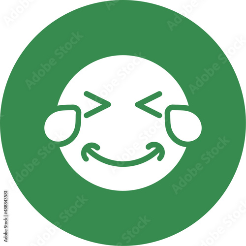 Grin Squint Tears Icon