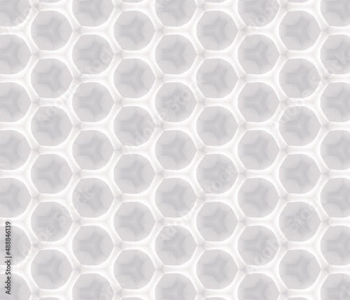 Abstract white grid polygonal pattern background. For wall floor tiles, covers, fabric. © Artemisia_Absinthium