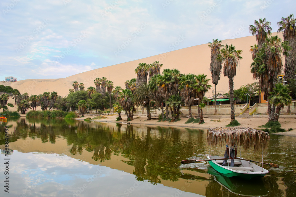 Fototapeta premium Oasis of Huacachina, Ica region, Peru.