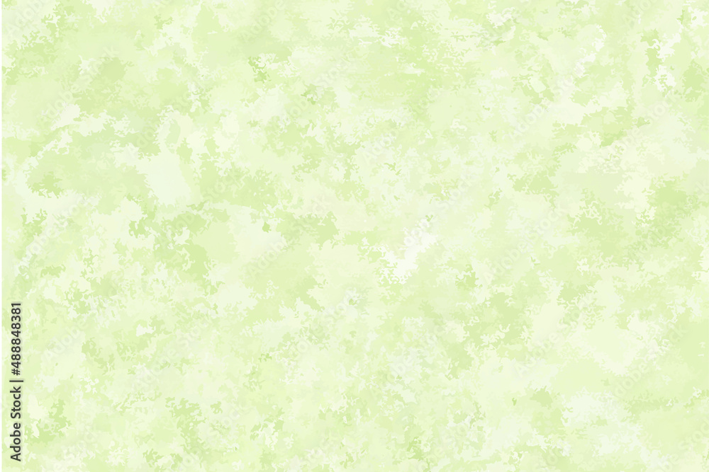 Green abstract watercolor texture background. Pastel watercolour brush splash pattern. Green summer grass watercolor background. Vector design illustration