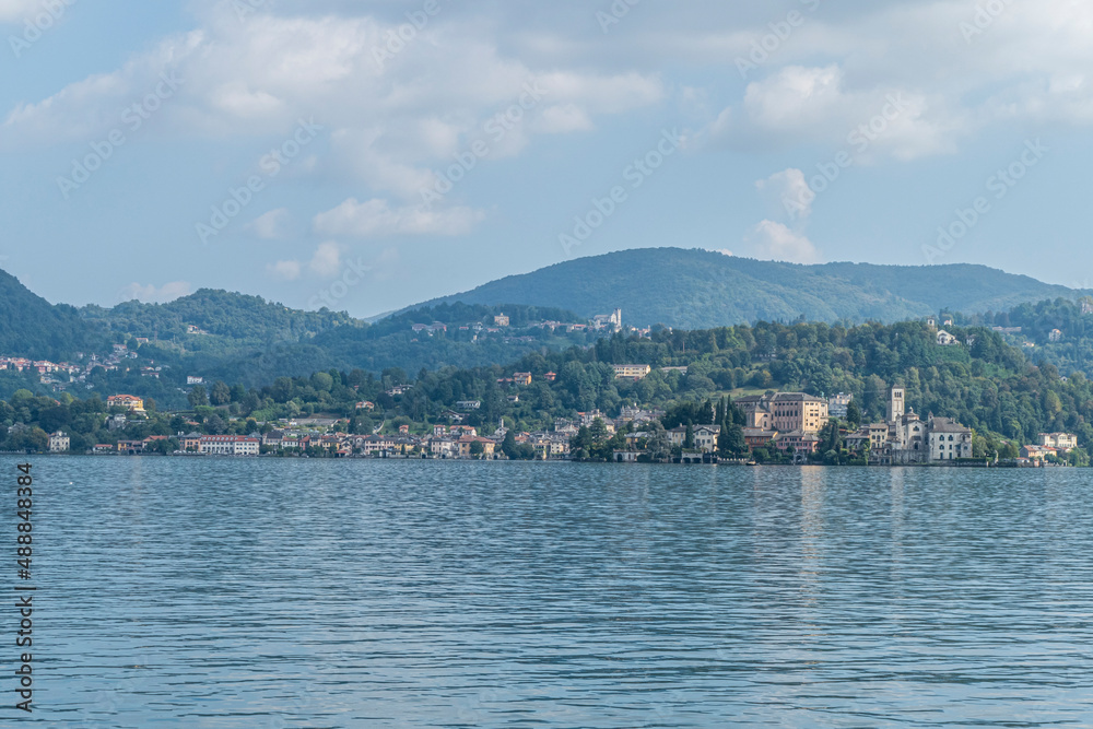 Landscape of Orta in the Lake Orta