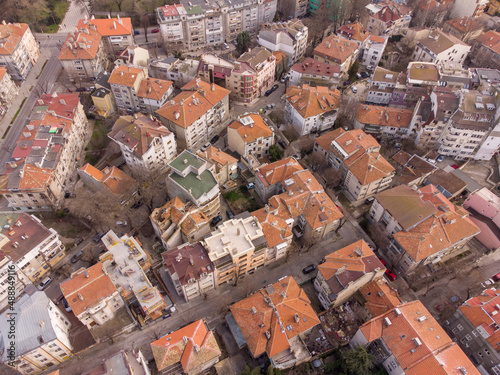 Aerial panoramic view of Varna, Bulgaria