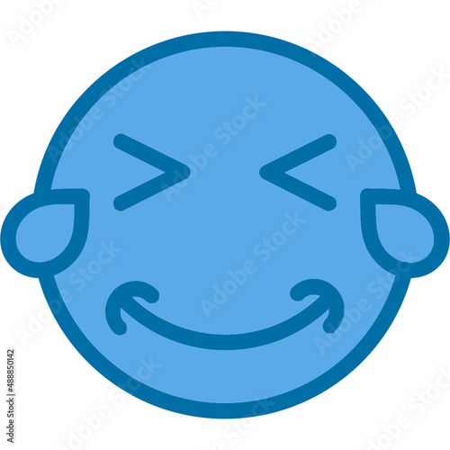 Grin Squint Tears Icon