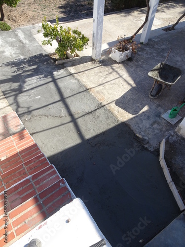 Construction of Exterior Concrete Floor