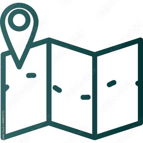 Map Marked Icon