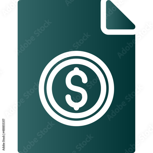 File Invoice Dollar Icon