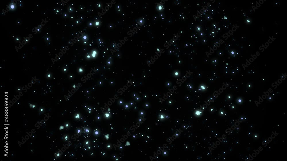 Blue particle explosion, futuristic particles cosmic shockwave energy animation.