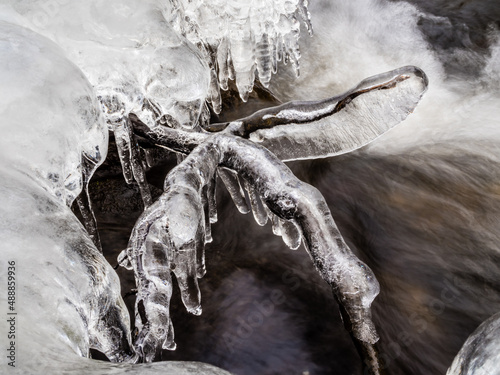 ice formation in brook © Roger