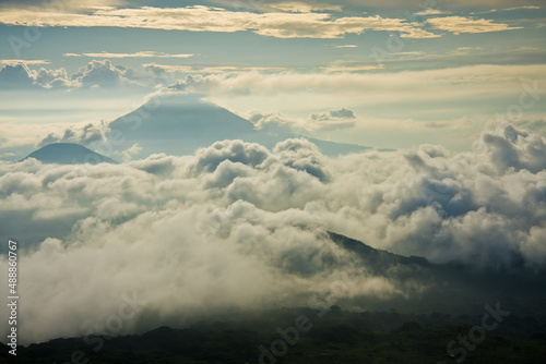 A view from El Hoyo volcano to Momotombo volcano - Nicaragua photo