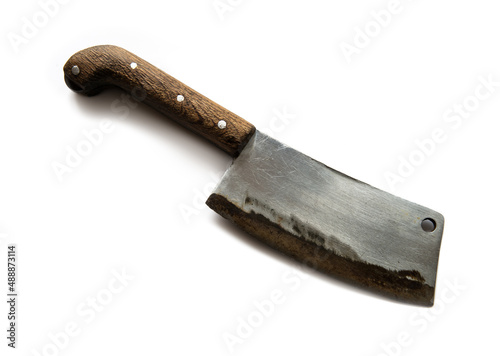 Old kitchen knife for meat