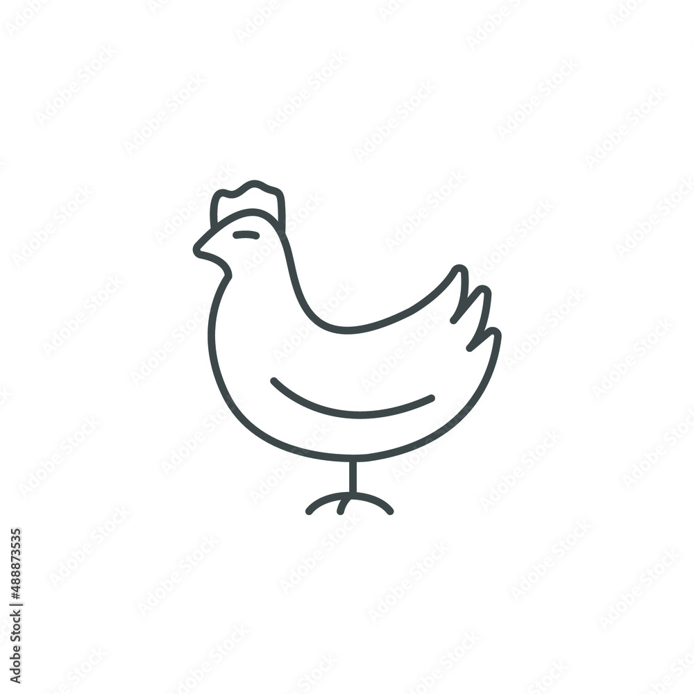 chicken icons symbol vector elements for infographic web chicken icons symbol vector elements for infographic web