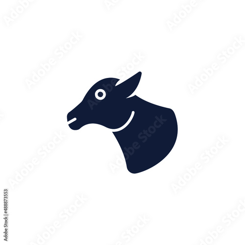 Cow icons  symbol vector elements for infographic web