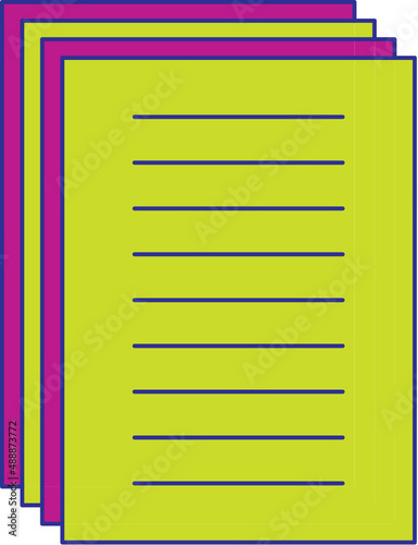 Pages Papers Icon - bright