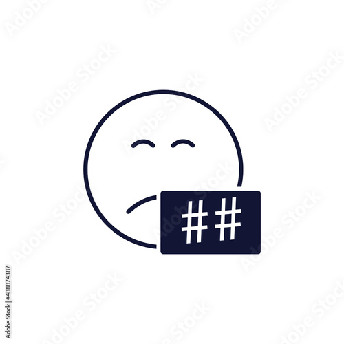 hate  icons  symbol vector elements for infographic web