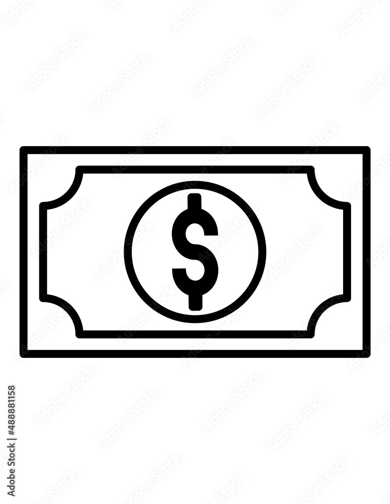 Dollar Flat Icon Isolated On White Background Dollar Flat Icon Isolated On White Background