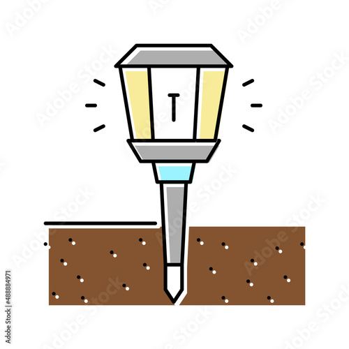sonic repeller gardening color icon vector illustration