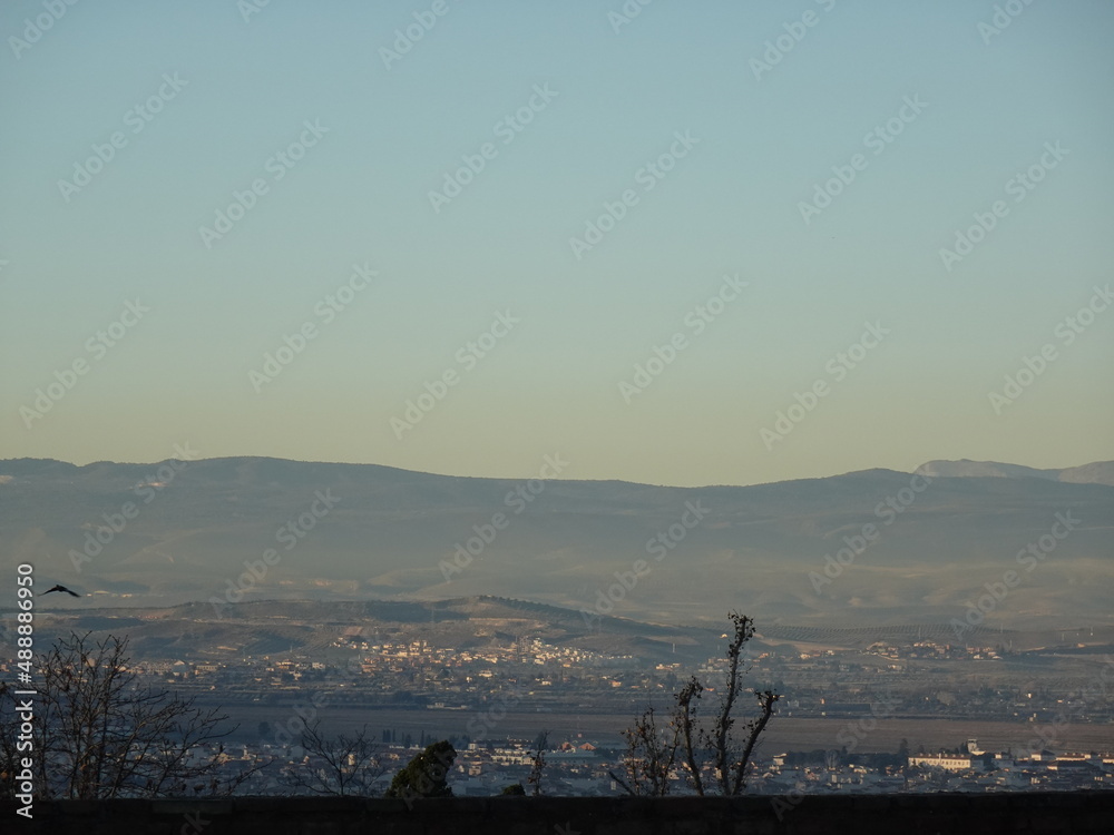 [Spain] Cityscape on the outskirts of Granada seen from the Alhambra