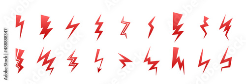 Lightning vector icon pictogram symbol. Lightning flash power isolated web thunderbolt icon
