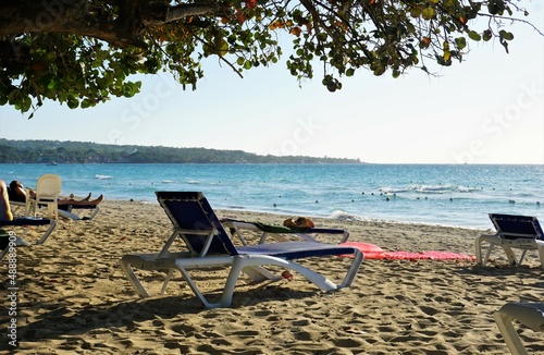 relax on the beach