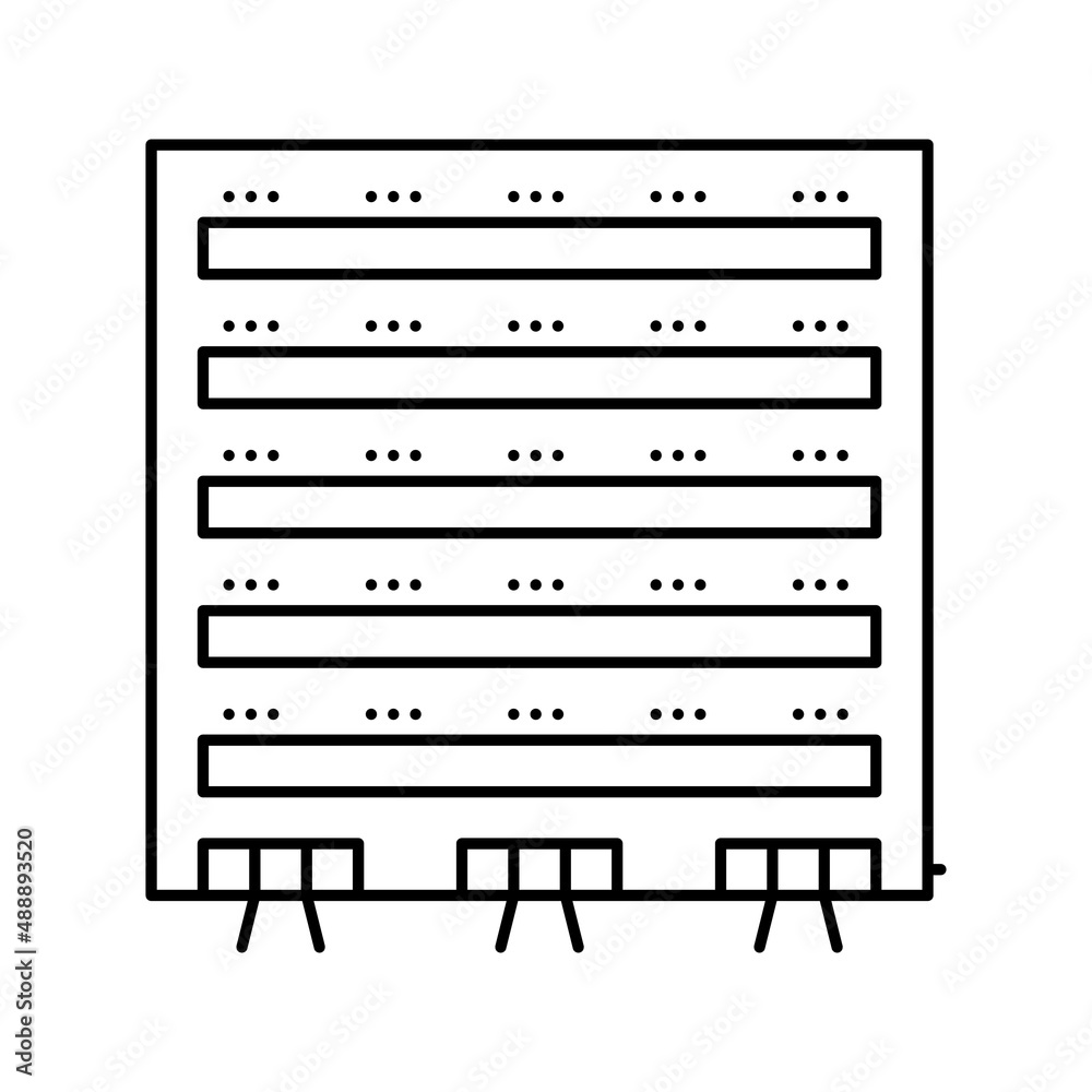 apartment house line icon vector illustration apartment house line icon vector illustration