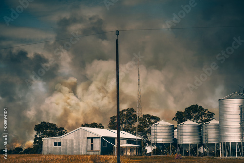 Bilde på lerret Country bushfire