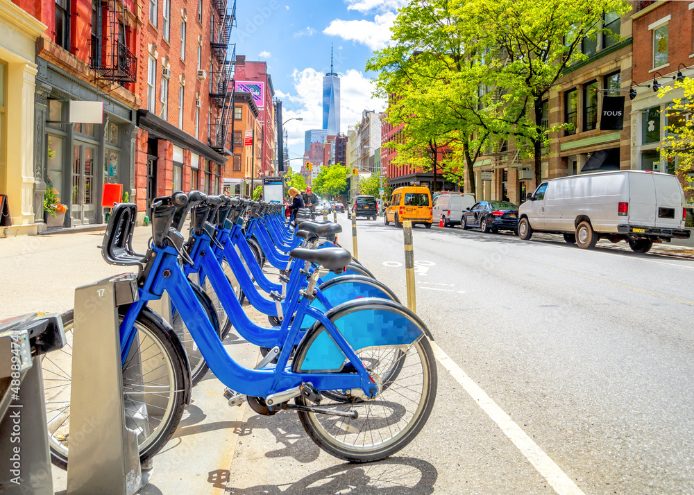 Rent a bike, New York, City, USA 