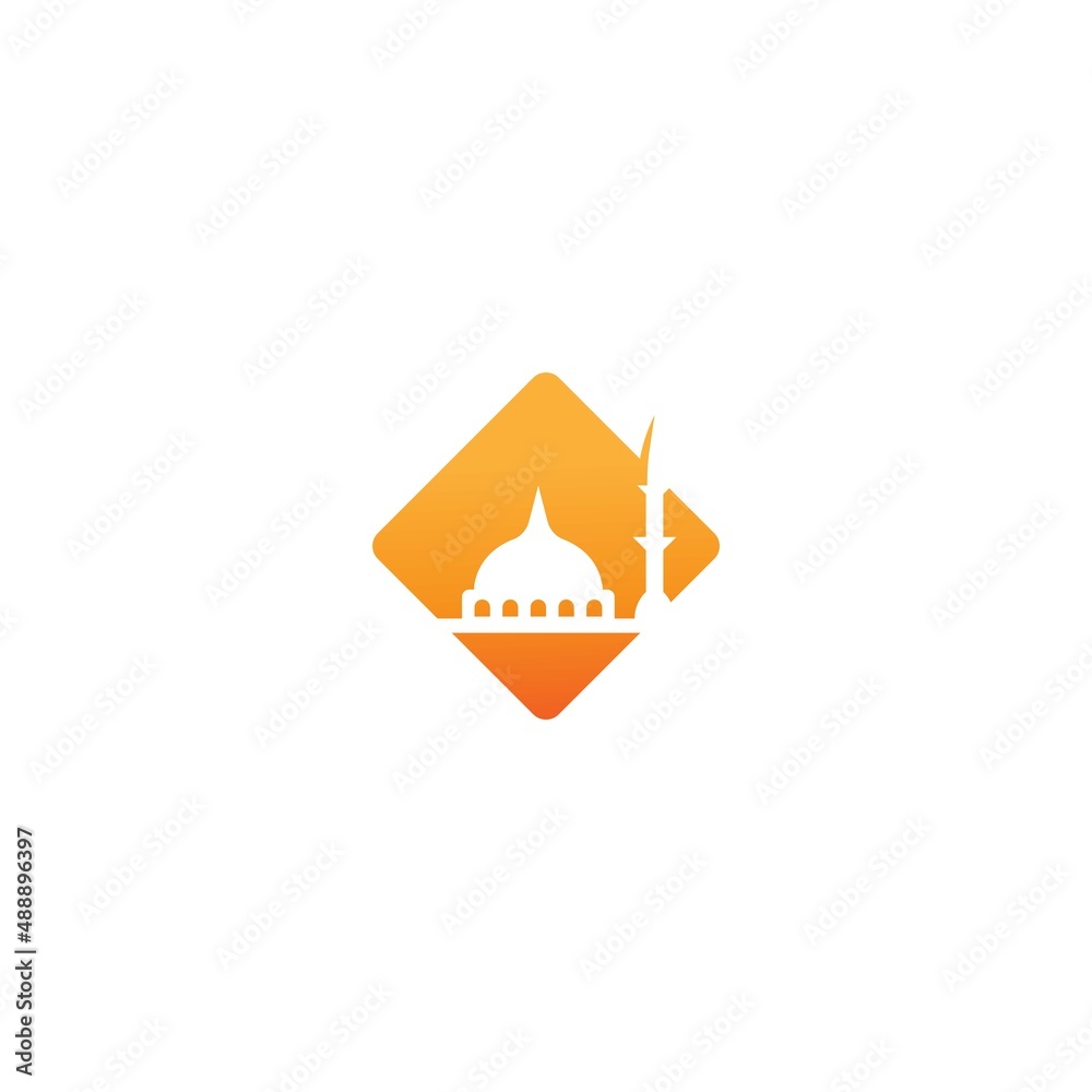 Mosque logo icon design template Mosque logo icon design template