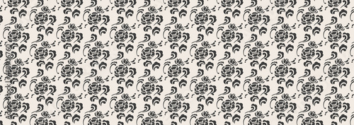 牡丹のパターン素材