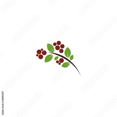 Coffee icon logo design illustration template
