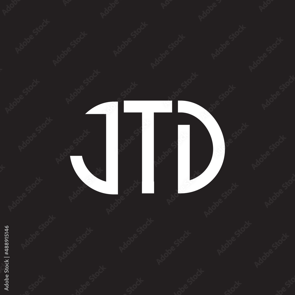 JTD letter logo design on black background. JTD creative initials letter logo concept. JTD letter design. JTD letter logo design on black background. JTD creative initials letter logo concept. JTD letter design.