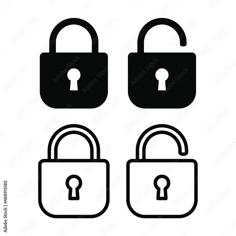 lock icon set lock icon set