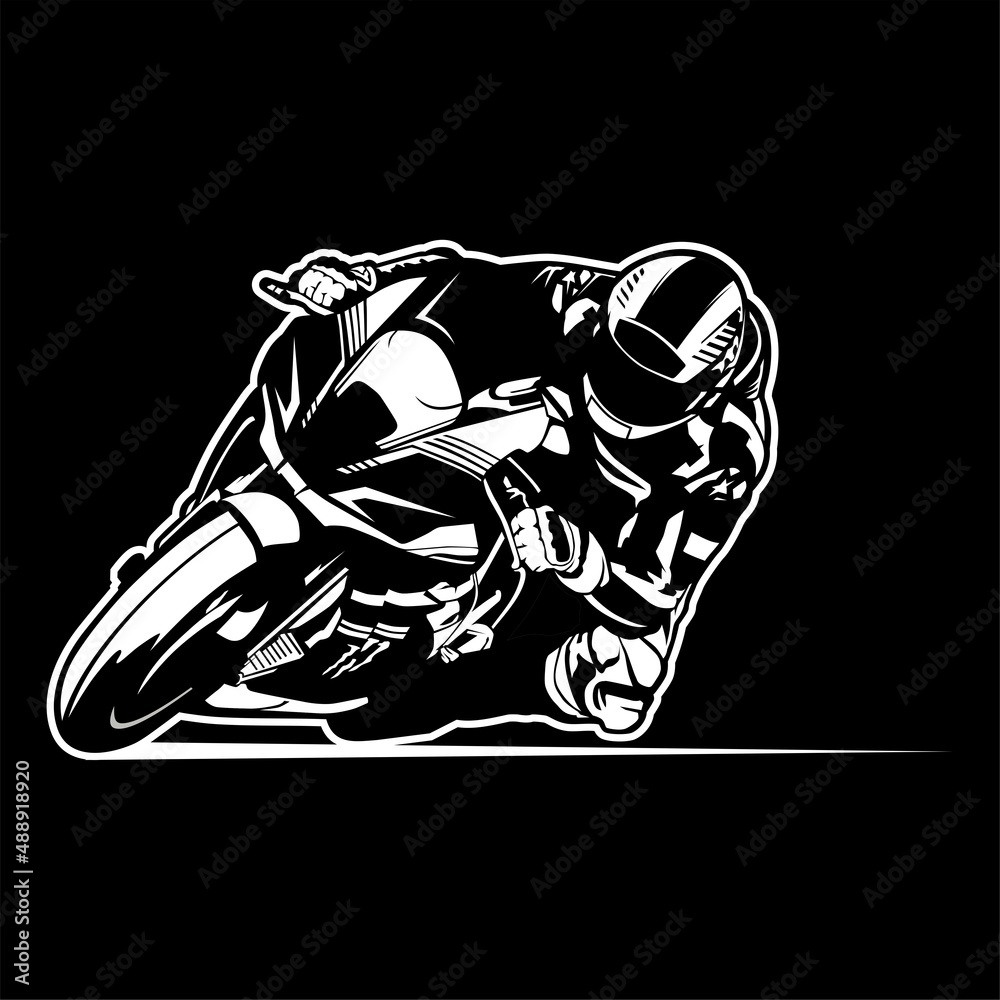 Fototapeta premium superbike design icon logo illustration vector