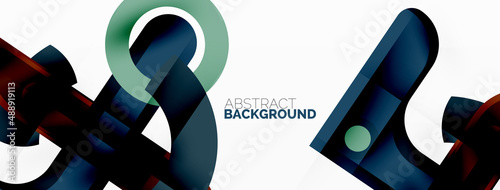 Color geometric stripes, lines abstract background. Minimal geometric template for wallpaper, banner, presentation