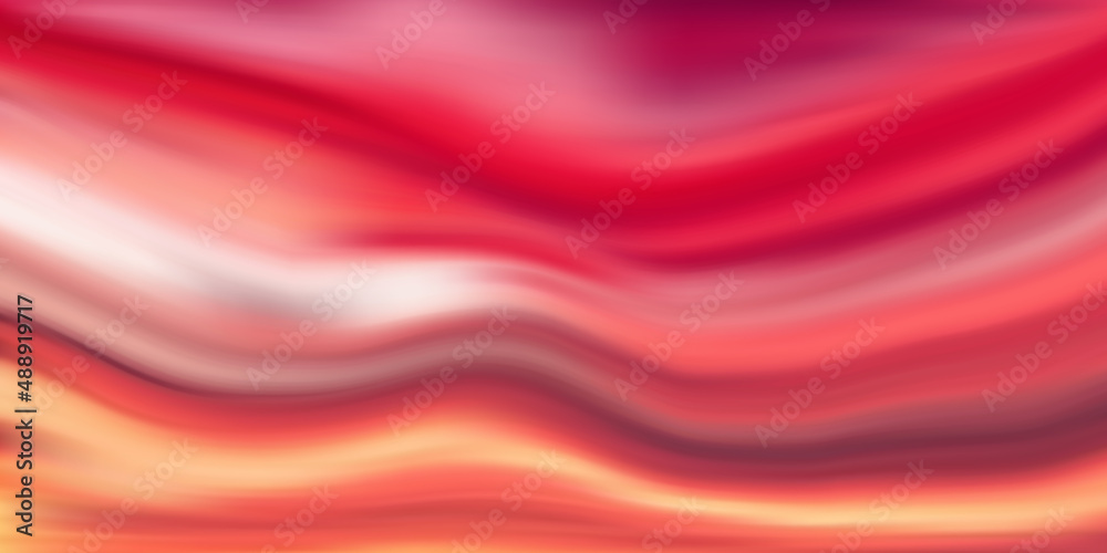 Obraz premium Dramatic sunset sky, natural background, vector illustration, gradient mesh