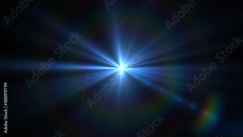 Wallpaper Mural Optical lens flare effect. 4K resolution. Very high quality and realistic.on black background Torontodigital.ca