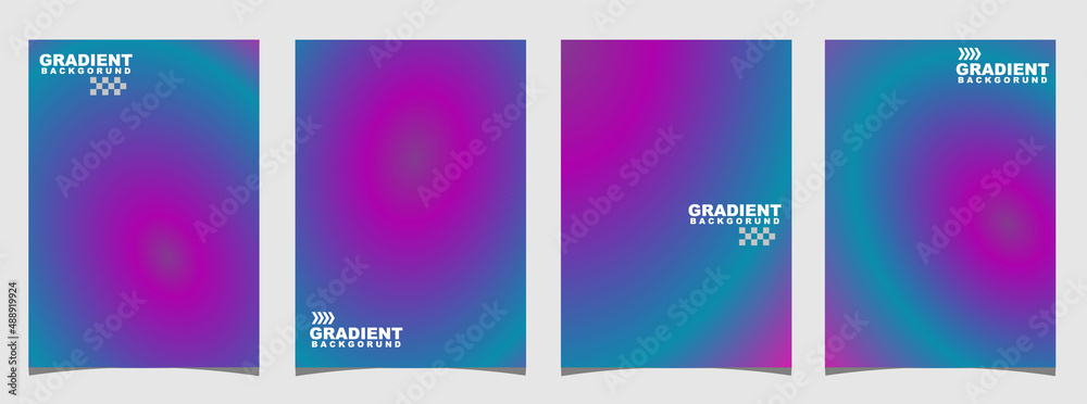 gradient background set. purple and blue. suitable for web, book or poster background gradient background set. purple and blue. suitable for web, book or poster background