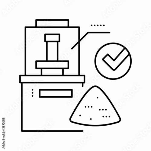 grain storage line icon vector illustration