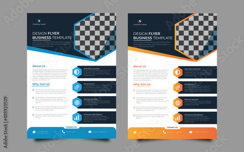 Corporate business  flayer tow color 