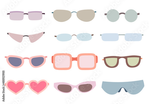 Set of sunglasses and eyeglasses