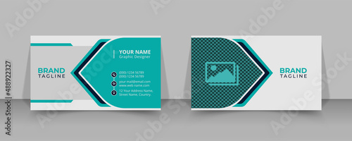Creative and clean business card template design in vector