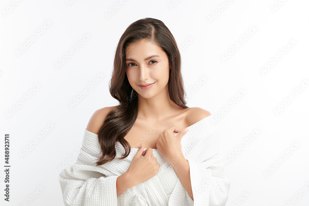 Beautiful young asian woman with clean fresh skin on white background, Face care, Facial treatment, Cosmetology, beauty and spa, Asian women portrait. Beautiful young asian woman with clean fresh skin on white background, Face care, Facial treatment, Cosmetology, beauty and spa, Asian women portrait.