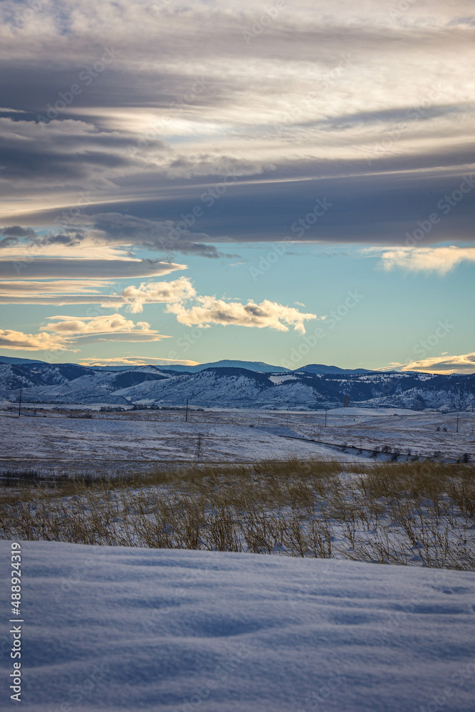 wonderful winter landscape in Colorado wonderful winter landscape in Colorado