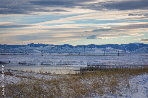 beautiful winter landscape in Colorado 