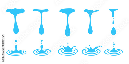 clean water droplets water conservation concept on world water day
