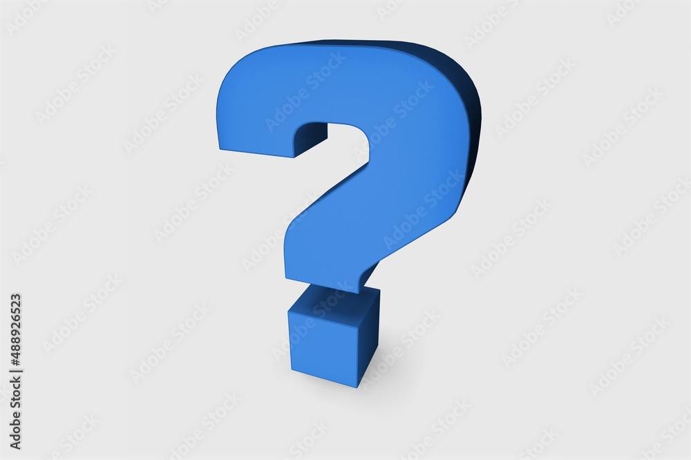 Symbol question mark art on pastel background Symbol question mark art on pastel background