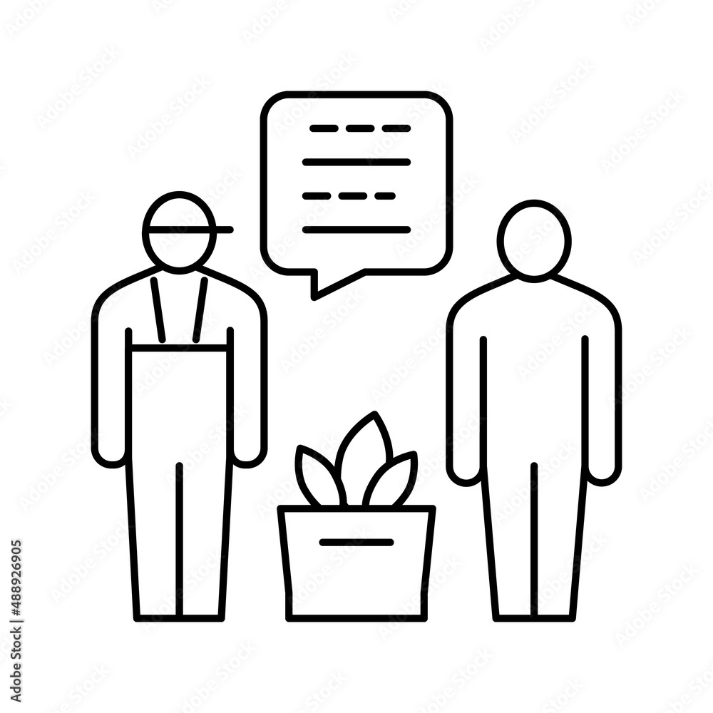 personal shopper line icon vector illustration personal shopper line icon vector illustration
