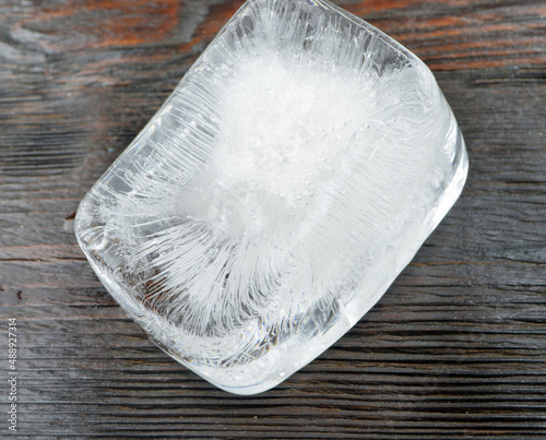 ice on a plate