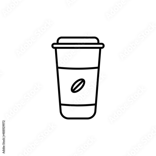 Disposable Cup icon in vector. Logotype